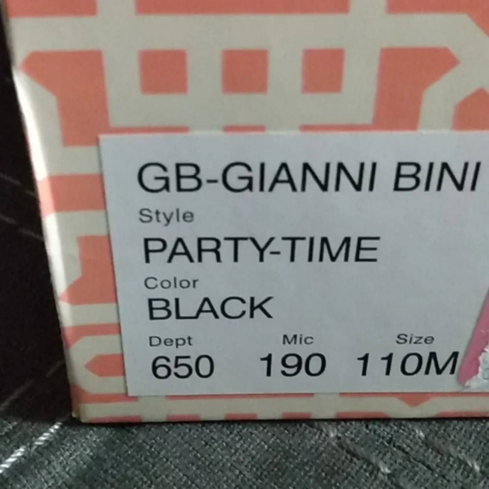 Gianni Bini Black Strappy Heels NWOT - Picture 5 of 5